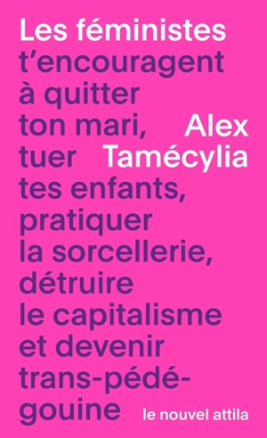 Les féministes t’encouragent à quitter ton mari, tuer tes enfants, pratiquer la sorcellerie, détruire le capitalisme et devenir trans-pédé-gouine - Alex Tamécylia