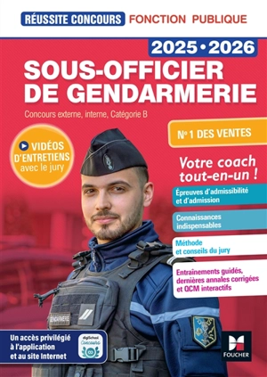 Sous-officier de gendarmerie 2025-2026 : concours externe, interne, catégorie B - Philippe Alban