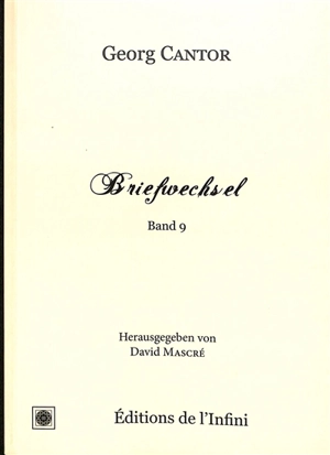 Briefwechsel. Vol. 9 - Georg Cantor