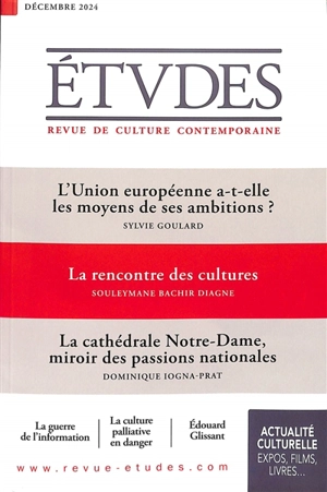 Etudes, n° 4321