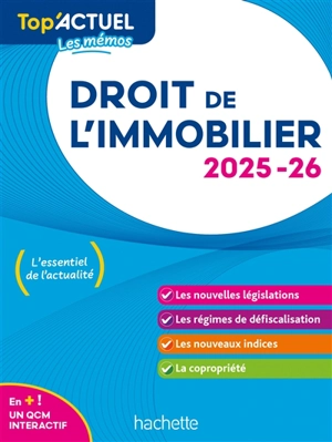 Droit de l'immobilier : 2025-2026 - Serge Bettini