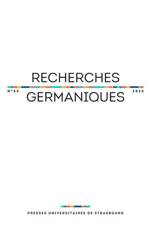 Recherches germaniques, n° 54