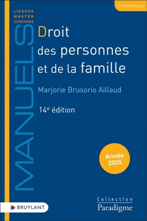 Droit des personnes et de la famille - Marjorie Brusorio-Aillaud