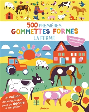 500 premières gommettes formes : Ferme