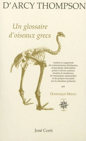 Un glossaire d'oiseaux grecs - D'Arcy Wentworth Thompson