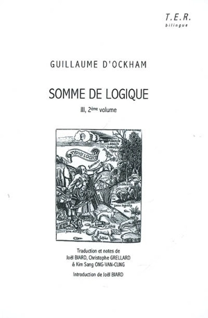 Somme de logique. Vol. 3-2 - Guillaume d'Ockham