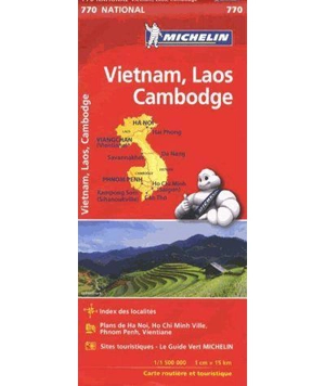CARTE NATIONALE VIETNAM LAOS CAMBODGE / VIETNAM LAOS CAMBODIA - Collectif