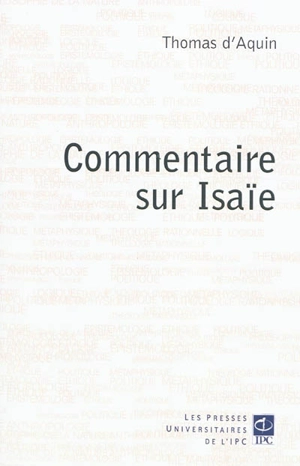 Commentaire sur le prophète Isaïe - Thomas d'Aquin