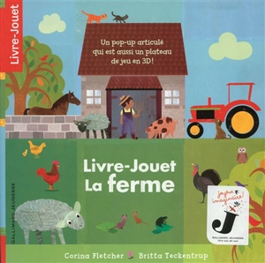 Livre-jouet la ferme : un pop-up articulé qui est aussi un plateau de jeu en 3D - Corina Fletcher