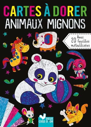 Animaux mignons : cartes à dorer