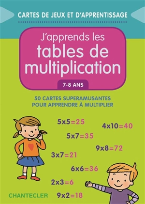 J'apprends les tables de multiplication, 7-8 ans : 50 cartes superamusantes pour apprendre à multiplier - Daniëlle Roothooft