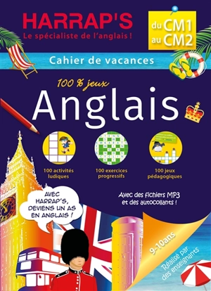 Cahier de vacances anglais Harrap's : du CM1 au CM2, 9-10 ans - Gaëlle Amiot-Cadey