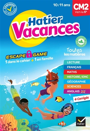 Hatier vacances, CM2 vers la 6e, 10-11 ans : conforme aux programmes - Thomas Cambarot