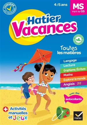 Hatier vacances, MS vers la GS, 4-5 ans : conforme aux programmes - Florence Doutremepuich