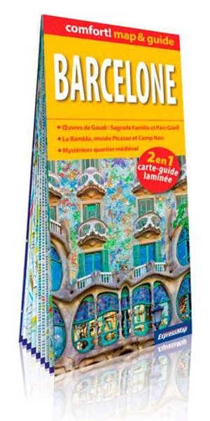 BARCELONE (COMFORT !MAP&GUIDE, CARTE LAMINEE) - Collectif