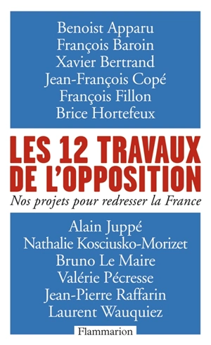 Les 12 travaux de l'opposition : nos projets pour redresser la France