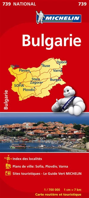 CARTE NATIONALE BULGARIE / BULGARIA - Collectif