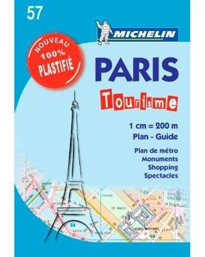 PLANS DE VILLE MICHELIN FRANCE - T40 - PARIS - PLAN PLASTIFIE - Collectif