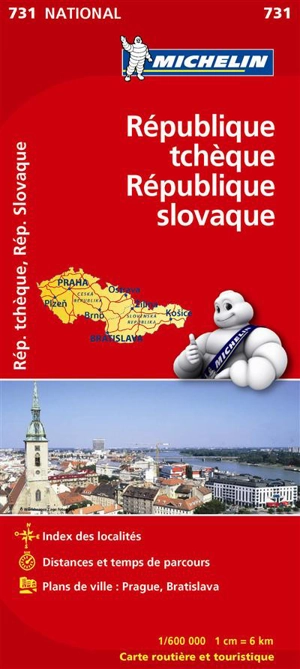 CARTE NATIONALE TCHEQUIE, SLOVAQUIE / CZECHIA, SLOVAKIA - Collectif