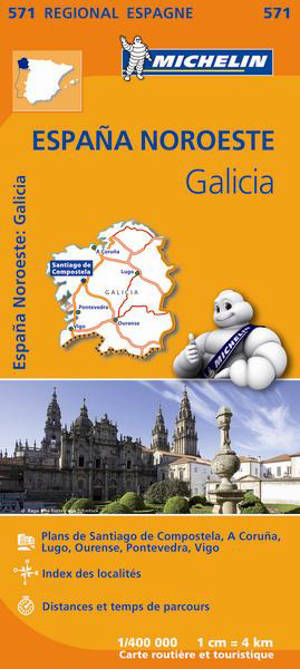 CARTE REGIONALE ESPAGNE NORD-OUEST, GALICIA - Collectif