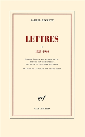 Lettres. Vol. 1. 1929-1940 - Samuel Beckett