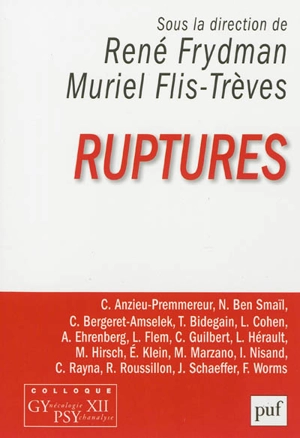 Ruptures - Colloque GYPSY (12 ; 2012 ; Paris)