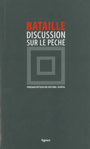 Discussion sur le péché - Georges Bataille