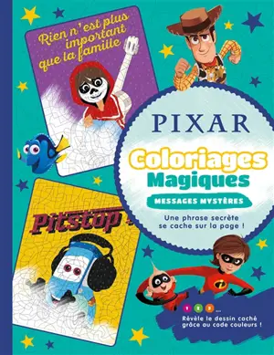 Pixar : coloriages magiques : messages mystères - Disney.Pixar
