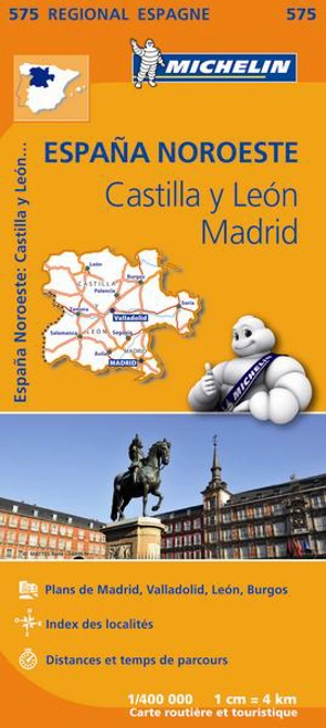 CARTE REGIONALE EUROPE - CARTE REGIONALE ESPAGNE NORD-OUEST : CASTILLA Y LEON, MADRID - Collectif
