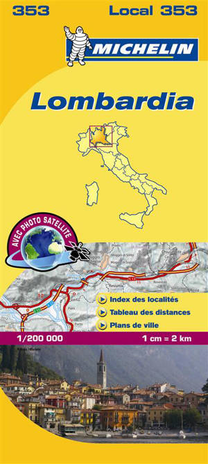 CARTE DEPARTEMENTALE LOMBARDIA - Collectif