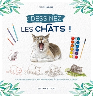 Dessinez les chats ! : toutes les bases pour apprendre à dessiner facilement - Fabien Molina