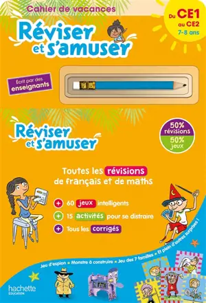 Réviser et s'amuser, du CE1 au CE2, 7-8 ans : cahier de vacances : toutes les révisions de français et de maths - Daniel Berlion