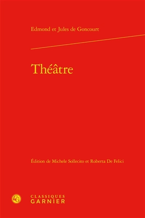 Théâtre - Edmond de Goncourt