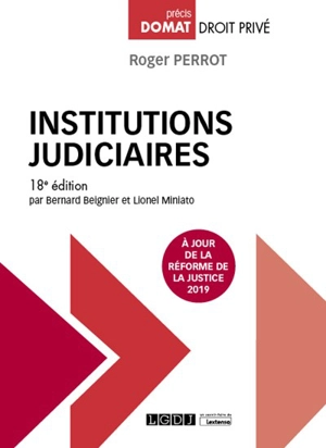 Institutions judiciaires - Roger Perrot