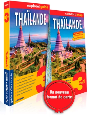 Thaïlande : 3 en 1 : guide + atlas + carte - Katarzyna Byrtek