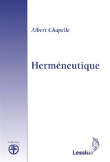 Herméneutique - Albert Chapelle