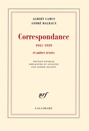 Correspondance, 1941-1959 : et autres textes - Albert Camus