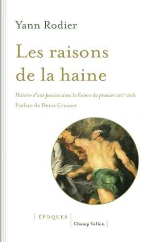 Les raisons de la haine : histoire d'une passion dans la France du premier XVIIe siècle (1610-1659) - Yann Rodier