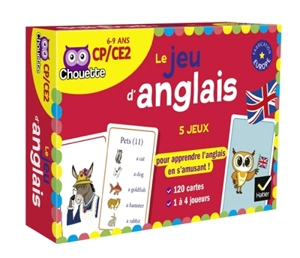 Le jeu d'anglais : du CP au CE2, 6-9 ans : 5 jeux pour apprendre l'anglais en s'amusant !