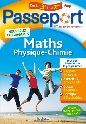 Passeport maths, physique chimie, de la 3e à la 2de : nouveaux programmes - Christophe Douay