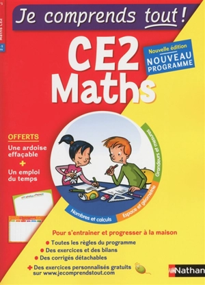 Je comprends tout ! Maths CE2, 8-9 ans : nouveau programme - Pierre Colin