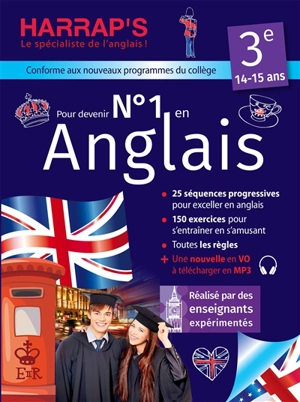 Pour devenir n° 1 en anglais 3e, 14-15 ans : conforme aux nouveaux programmes du collège - Rozenn Etienne