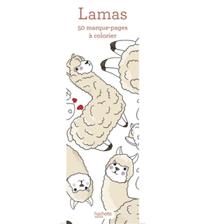 Lamas : 50 marque-pages à colorier - Cathy Delanssay