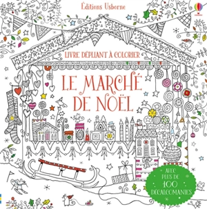 Le marché de Noël : livre dépliant à colorier - Ruth Russell