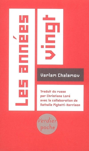 Cahier. Vol. 2. Les années vingt : réflexions d'un étudiant - Varlam Tikhonovitch Chalamov