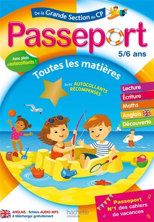 Passeport de la grande section au CP, 5-6 ans : toutes les matières - Marie-Christine Exbrayat