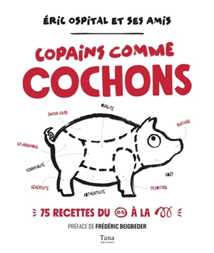 Copains comme cochons : 75 recettes du groin à la queue - Eric Ospital
