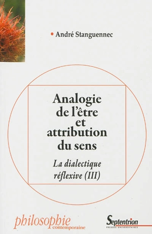 La dialectique réflexive. Vol. 3. Analogie de l'être et attribution du sens - André Stanguennec