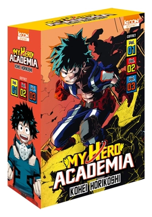 My hero academia : coffret volumes 1, 2 et 3 - Kohei Horikoshi
