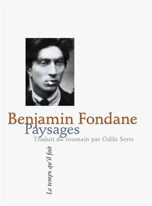 Paysages : poèmes 1917-1923 - Benjamin Fondane